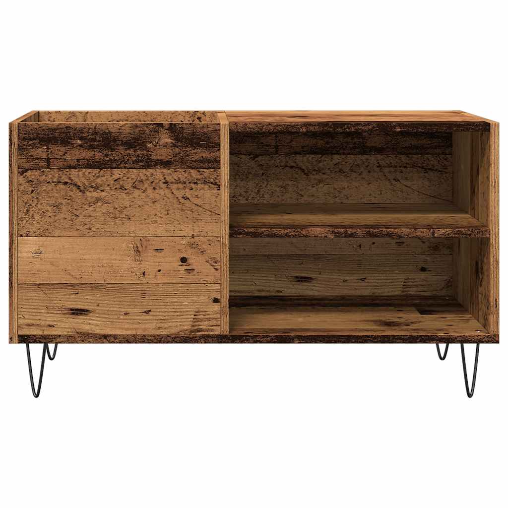 Mobile Porta Dischi Legno Antico 84,5x38x48cm Legno Multistrato