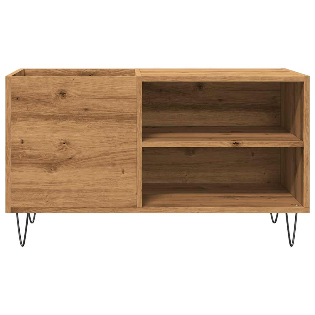 Mobile Porta Dischi Rovere Artigianale 84,5x38x48cm Multistrato