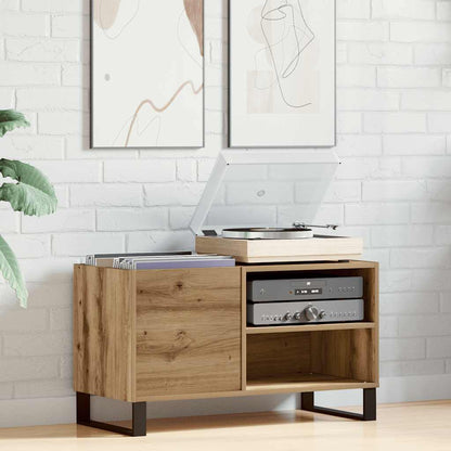 Mobile Porta Dischi Rovere Artigianale 84,5x38x48cm Multistrato