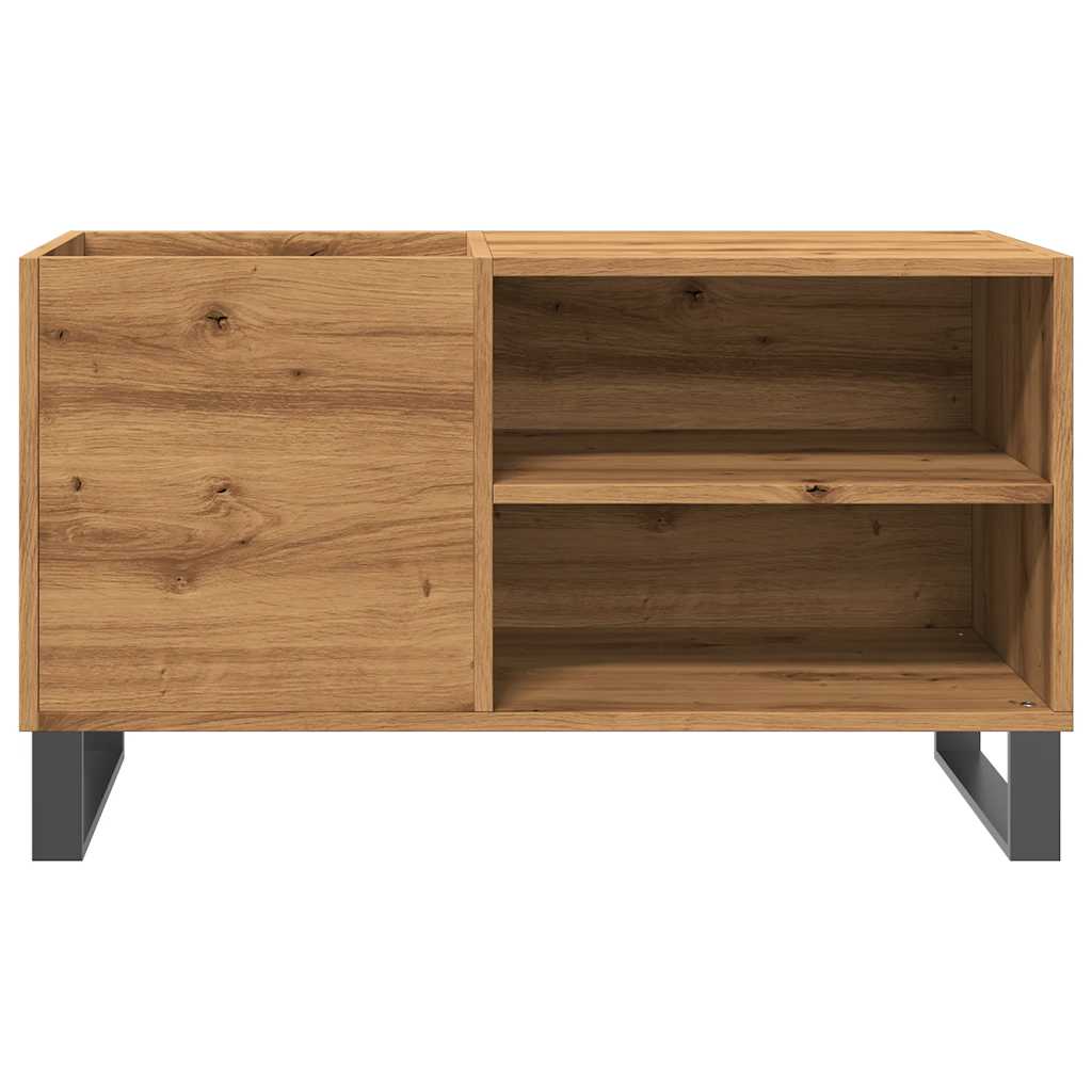 Mobile Porta Dischi Rovere Artigianale 84,5x38x48cm Multistrato