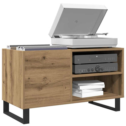 Mobile Porta Dischi Rovere Artigianale 84,5x38x48cm Multistrato