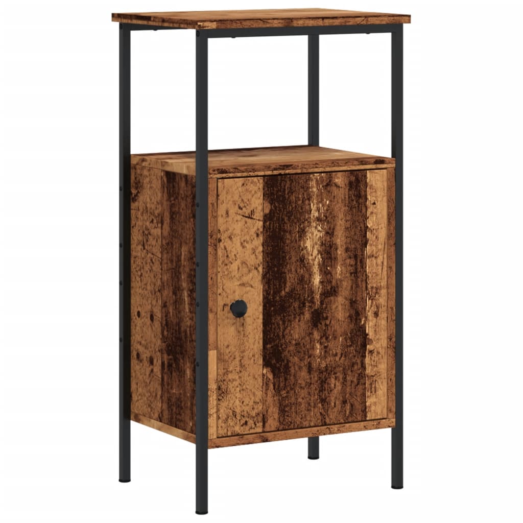 Comodino Legno Antico 41x31x80 cm in Legno Multistrato