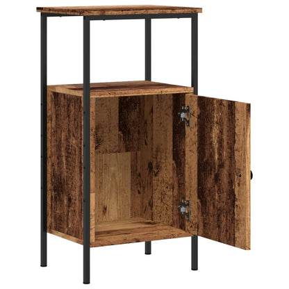 Comodino Legno Antico 41x31x80 cm in Legno Multistrato