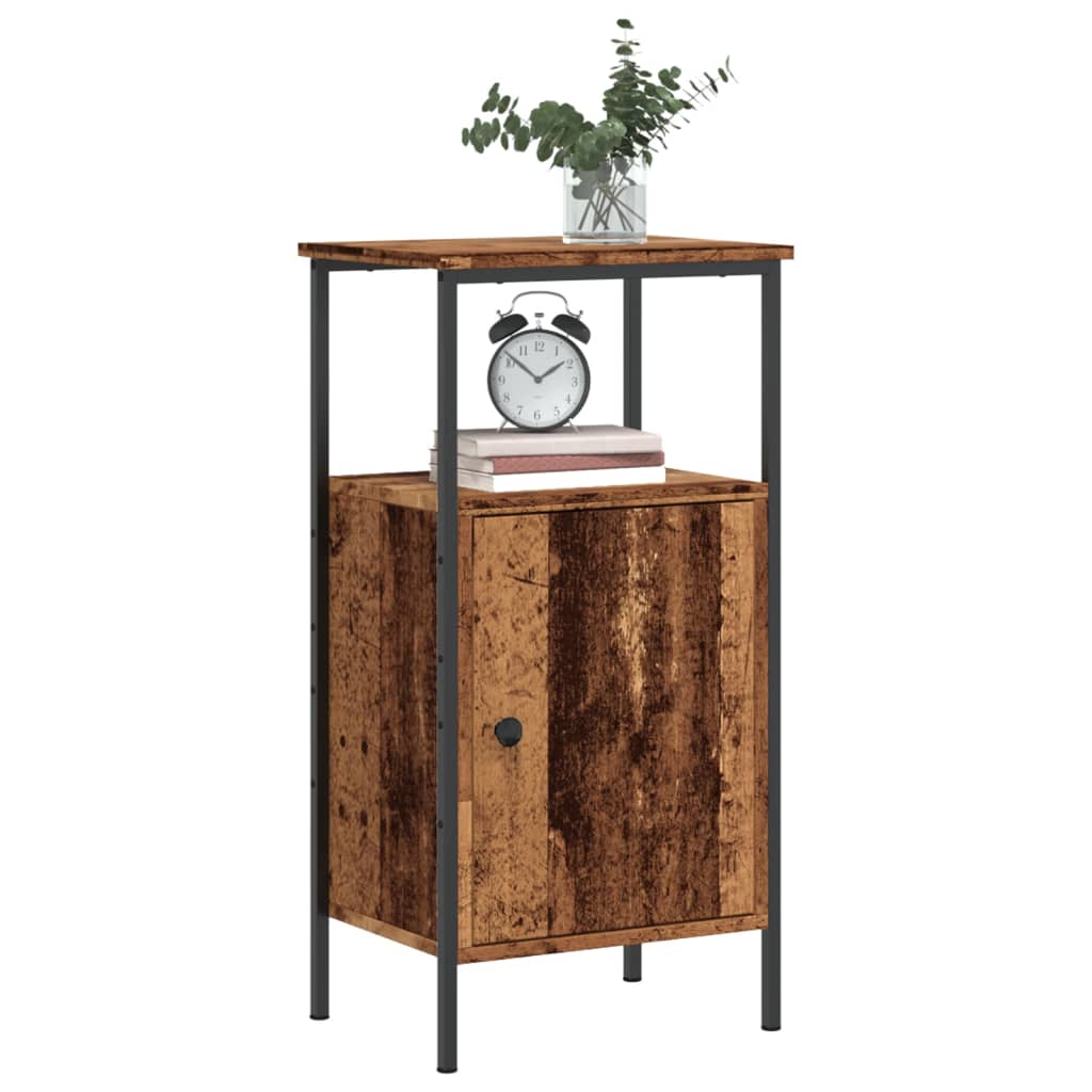 Comodino Legno Antico 41x31x80 cm in Legno Multistrato
