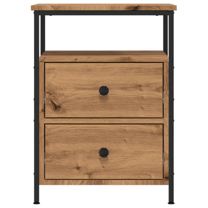 Comodino Rovere Artigianale 44x45x60 cm in Legno Multistrato