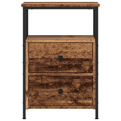 Comodino Legno Antico 34x35,5x50 cm in Legno Multistrato