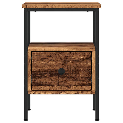 Comodino Legno Antico 34x36x50 cm in Legno Multistrato
