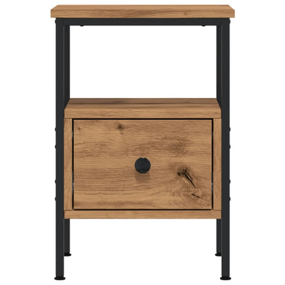 Comodino Rovere Artigianale 34x36x50 cm in Legno Multistrato