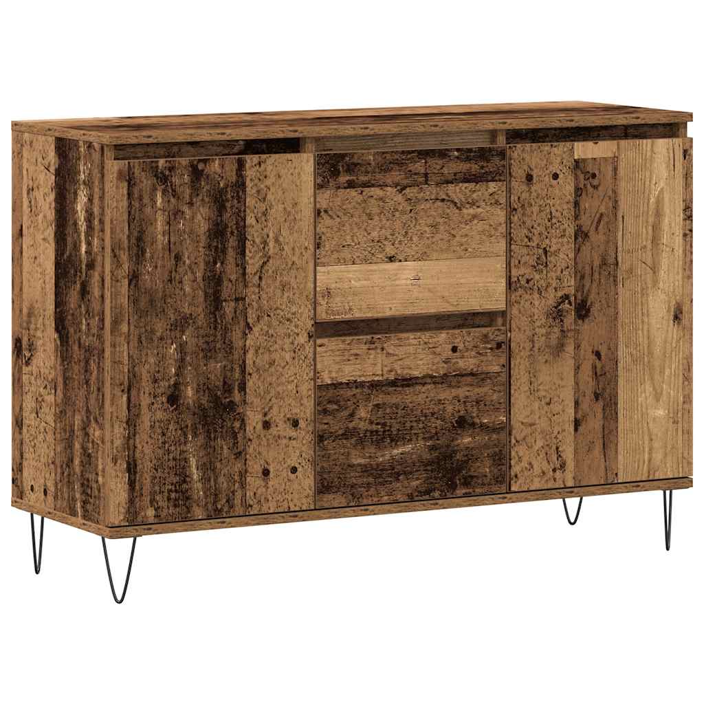 Credenza Legno Antico 104x35x70 cm in Legno Multistrato