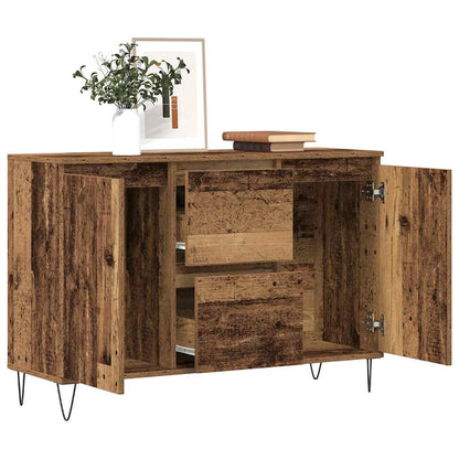 Credenza Legno Antico 104x35x70 cm in Legno Multistrato
