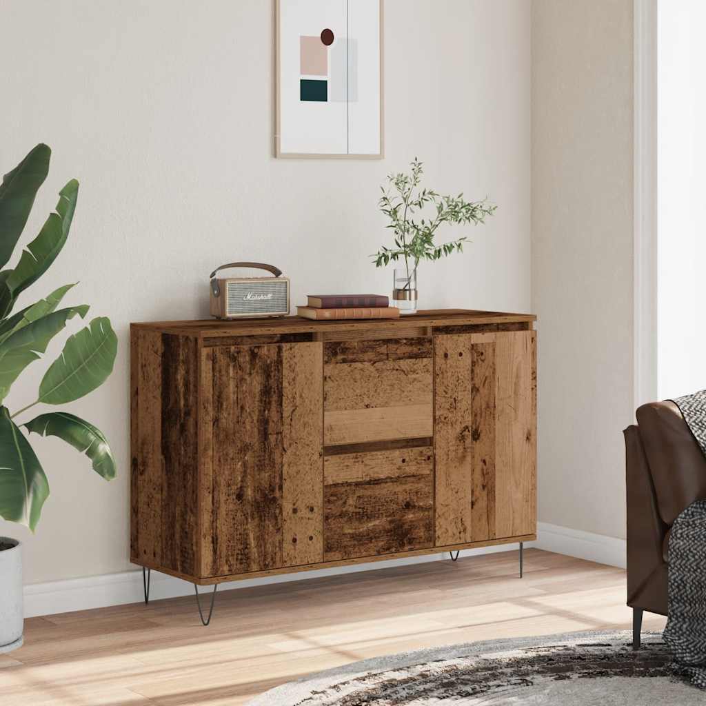 Credenza Legno Antico 104x35x70 cm in Legno Multistrato