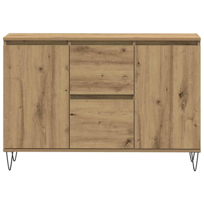 Credenza Rovere Artigianale 104x35x70 cm in Legno Multistrato