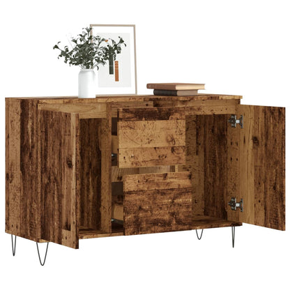Credenza Legno Antico 104x35x70 cm in Legno Multistrato