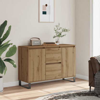 Credenza Rovere Artigianale 101,5x35x70 cm in Legno Multistrato