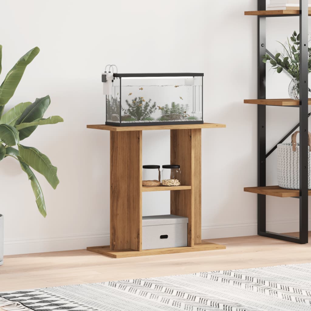 Supporto Acquario 60x30x60 cm Multistrato Rovere Artigianale