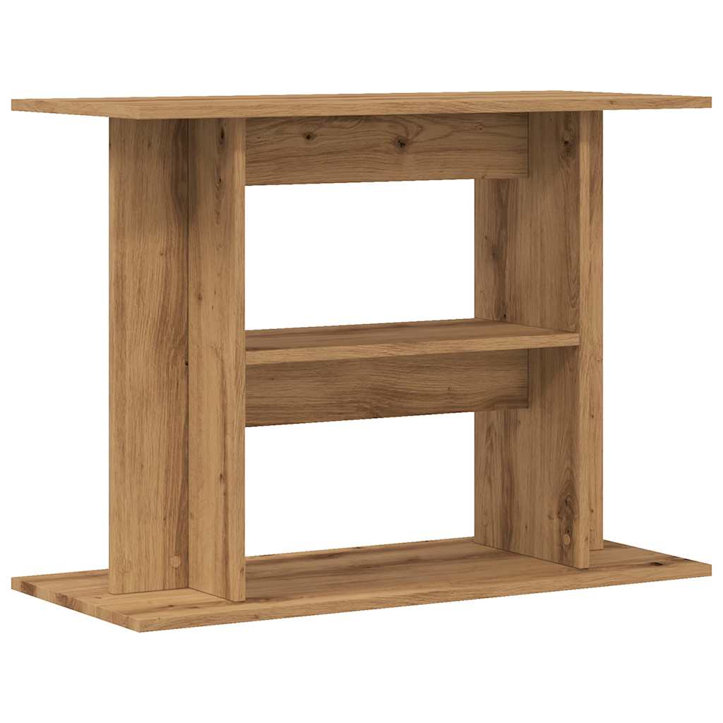 Supporto Acquario 80x35x60 cm Multistrato Rovere Artigianale