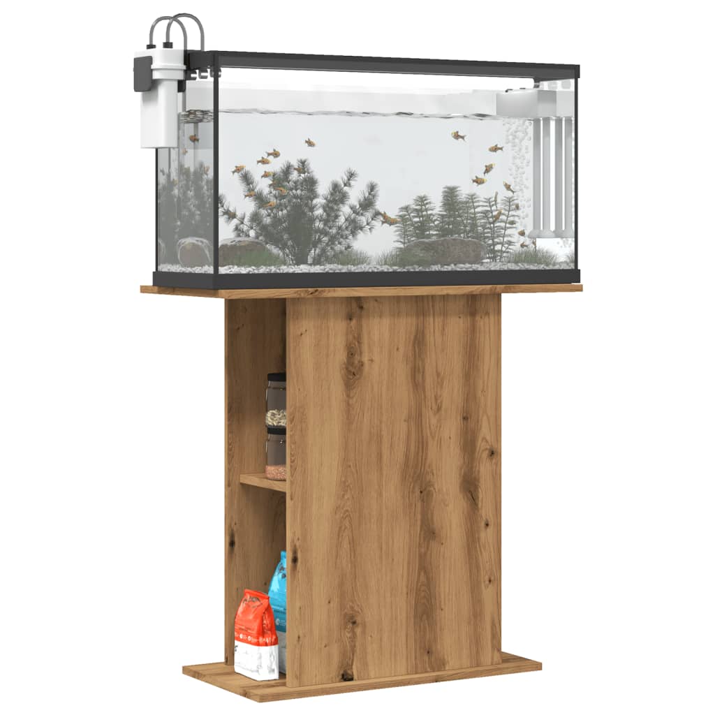 Supporto Acquario Rovere Artigianale 36x75x72,5cm Truciolato