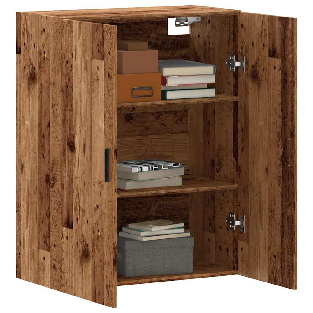 Mobile a Parete Legno Antico 69,5x34x90 cm