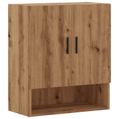 Armadietto a Muro Rovere Artigianale 60x31x70 cm in Truciolato