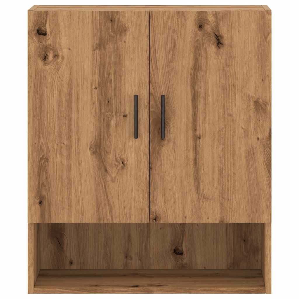 Armadietto a Muro Rovere Artigianale 60x31x70 cm in Truciolato