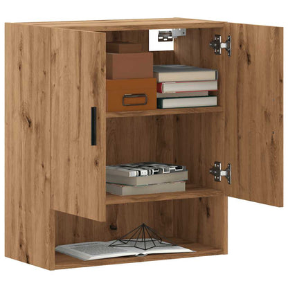 Armadietto a Muro Rovere Artigianale 60x31x70 cm in Truciolato