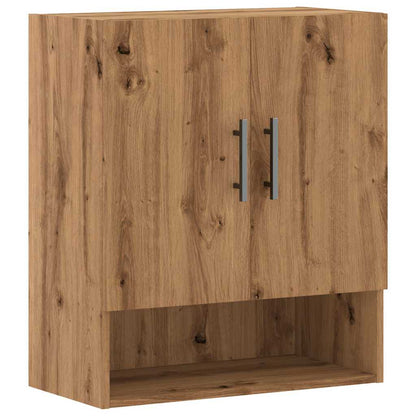 Armadietto a Muro Rovere Artigianale 60x31x70 cm in Truciolato