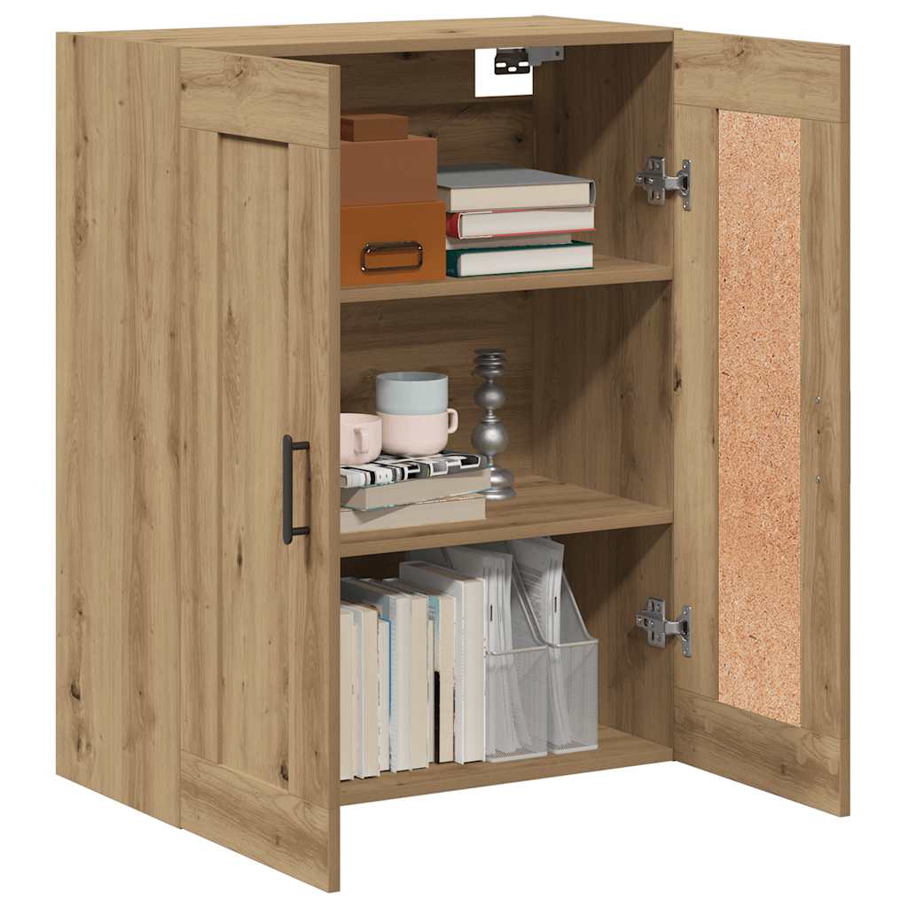 Credenza Rovere Artigianale 69,5x34x90 cm in Legno Multistrato