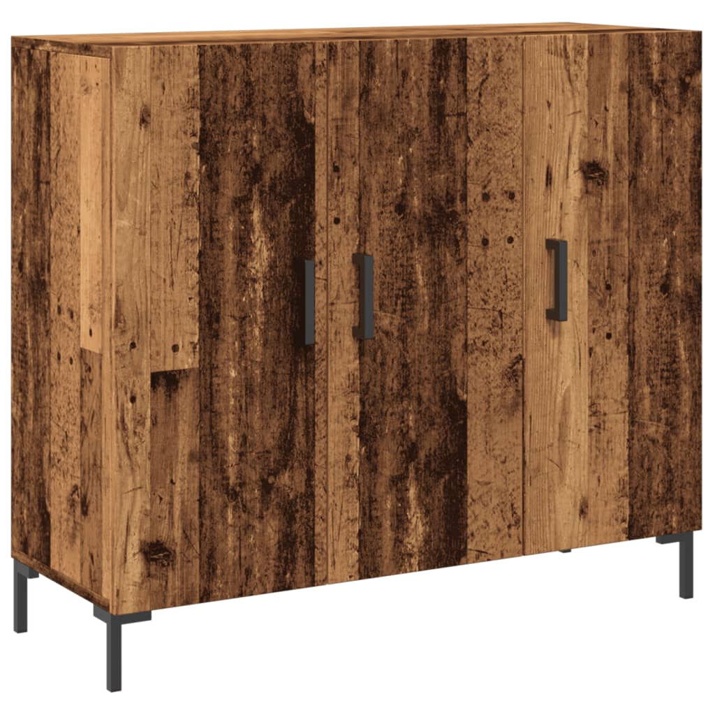Credenza Legno Antico 90x34x80 cm in Legno Multistrato
