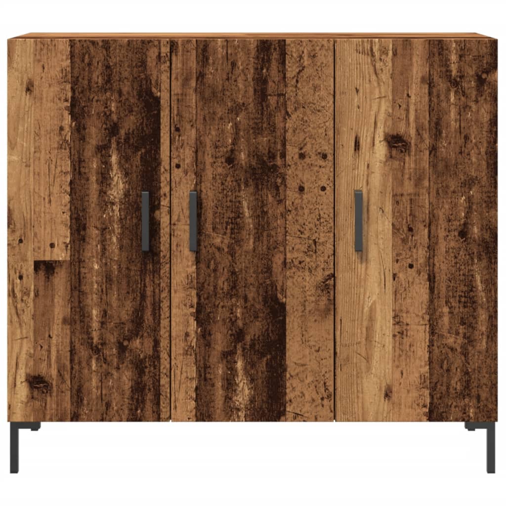 Credenza Legno Antico 90x34x80 cm in Legno Multistrato