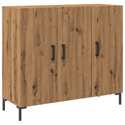Credenza Rovere Artigianale 90x34x80 cm in Legno Multistrato