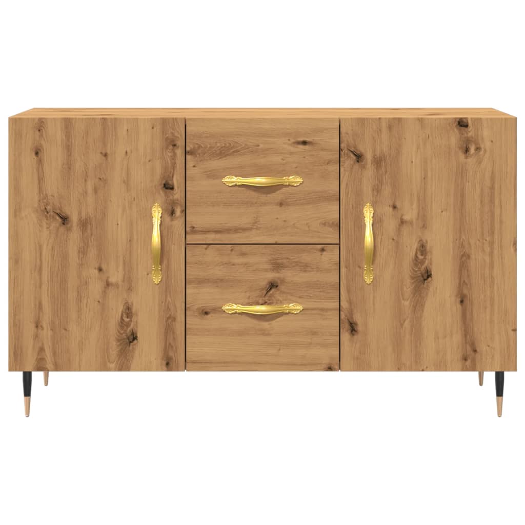 Credenza Rovere Artigianale 100x36x60 cm in Legno Multistrato