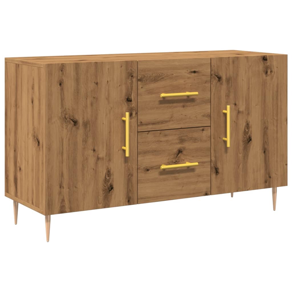 Credenza Rovere Artigianale 100x36x60 cm in Legno Multistrato