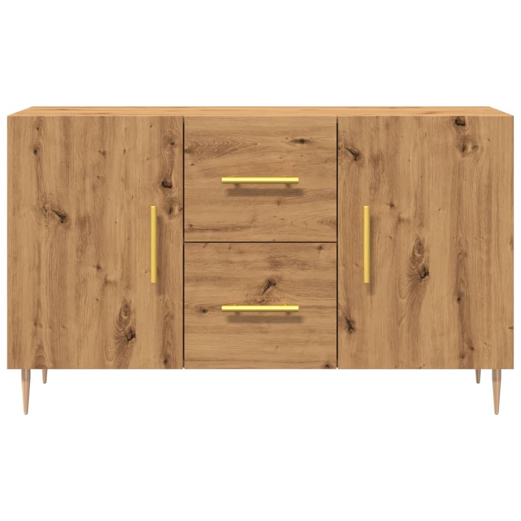 Credenza Rovere Artigianale 100x36x60 cm in Legno Multistrato