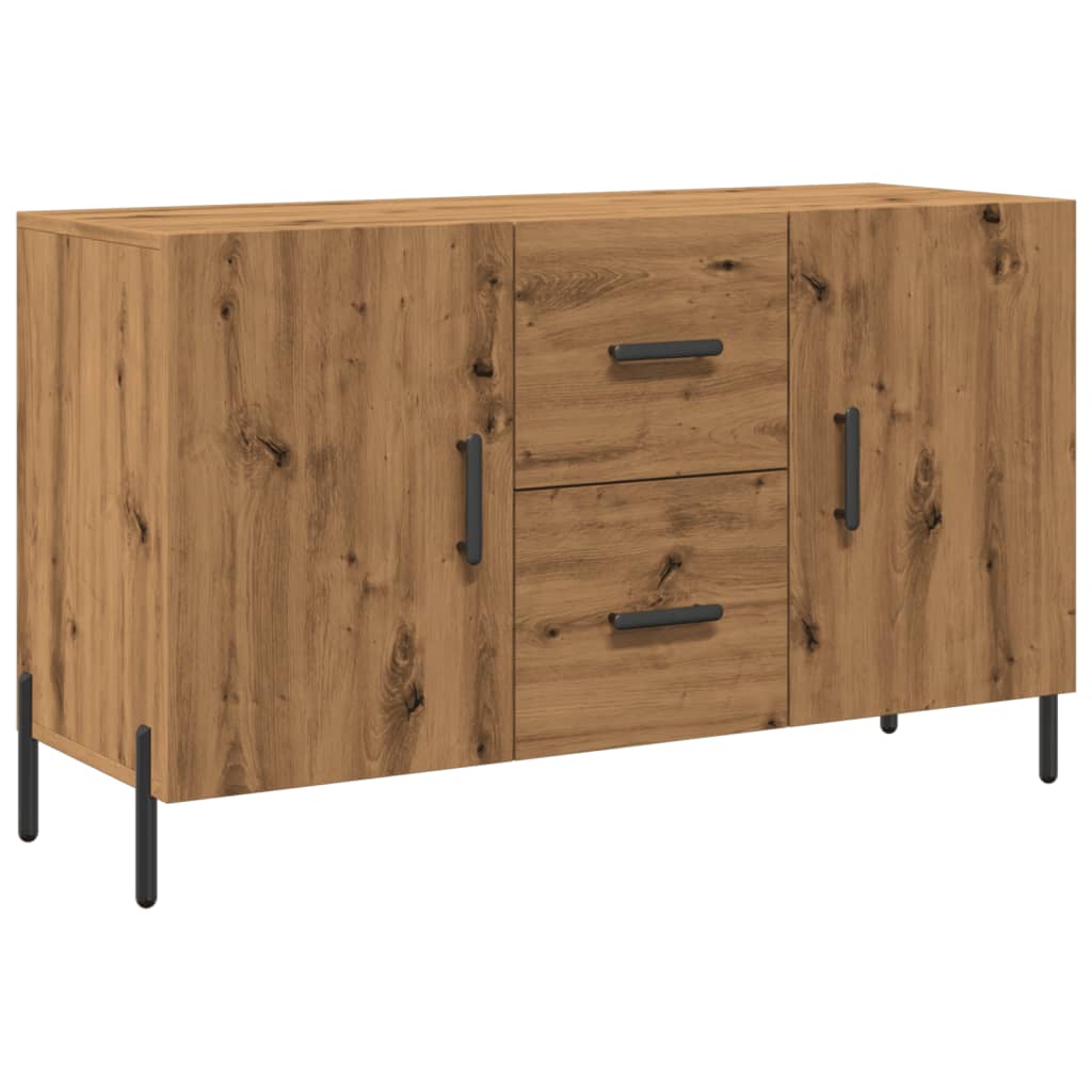 Credenza Rovere Artigianale 100x36x60 cm in Legno Multistrato
