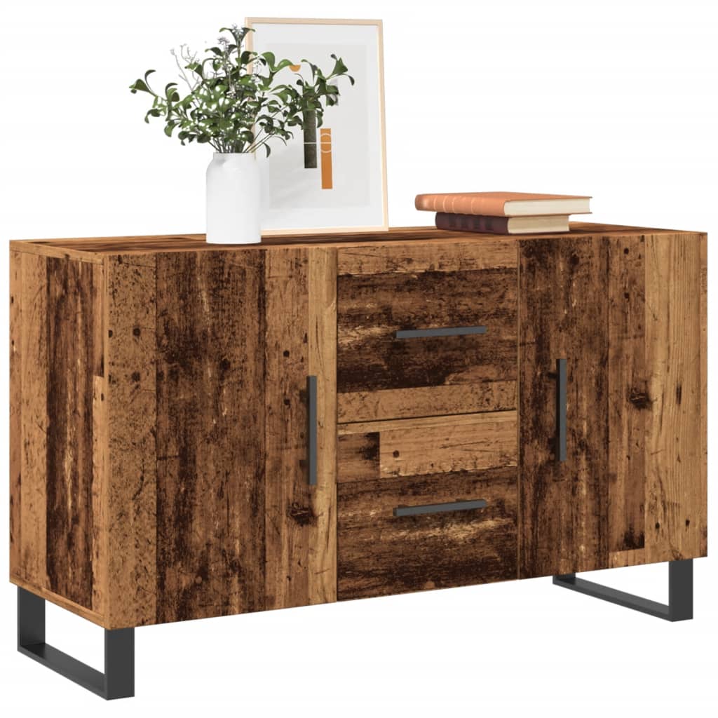 Credenza Legno Antico 100x36x60 cm in Legno Multistrato