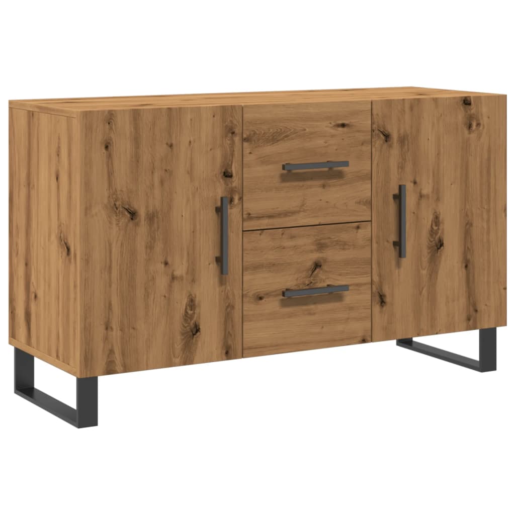 Credenza Rovere Artigianale 100x36x60 cm in Legno Multistrato