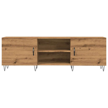 Mobile Porta TV Rovere Artigianale 150x30x50cm in Truciolato
