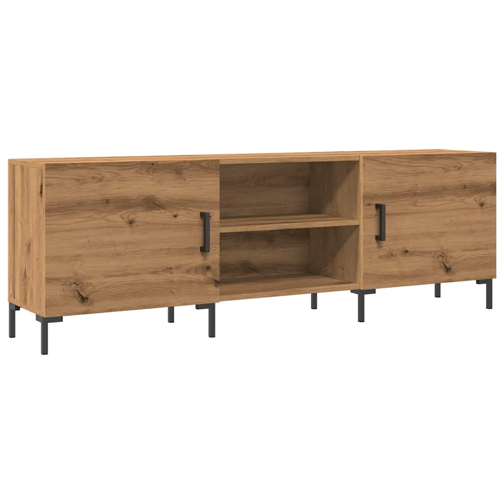 Mobile Porta TV Rovere Artigianale 150x30x50cm in Truciolato