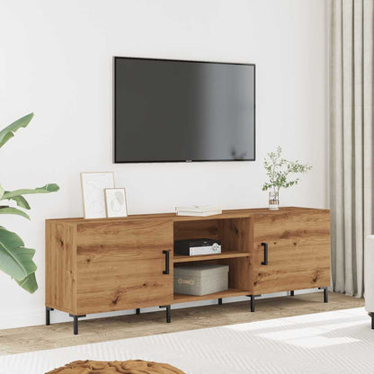Mobile Porta TV Rovere Artigianale 150x30x50cm in Truciolato