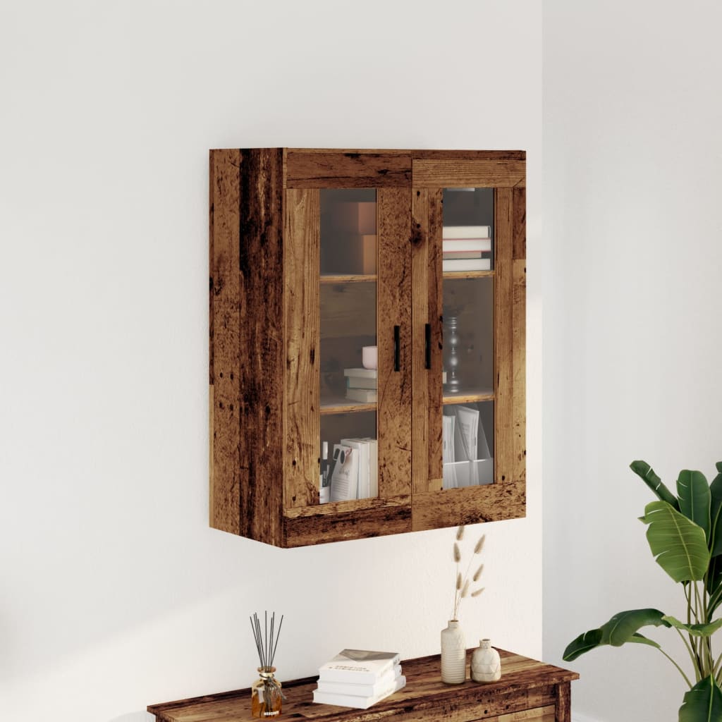 Mobile a Parete Legno Antico 69,5x34x90 cm