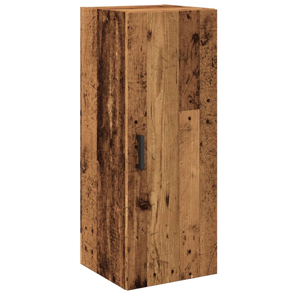 Mobile a Parete Legno Vecchio 34,5x34x90 cm in Truciolato