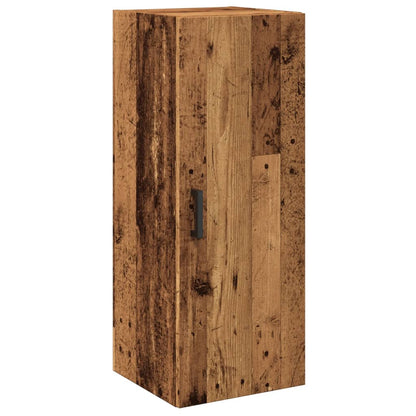 Mobile a Parete Legno Vecchio 34,5x34x90 cm in Truciolato