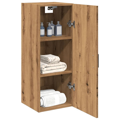 Mobile a Parete Rovere Artigianale 34,5x34x90 cm in Truciolato