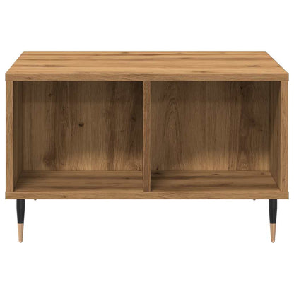 Tavolino da Salotto Rovere Artigianale 60x50x36,5cm Multistrato