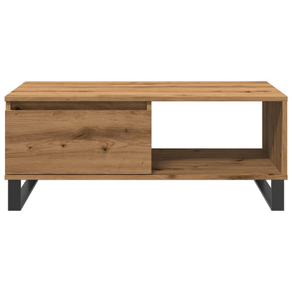 Tavolino da Salotto Rovere Artigianale 90x50x36,5 cm Truciolato