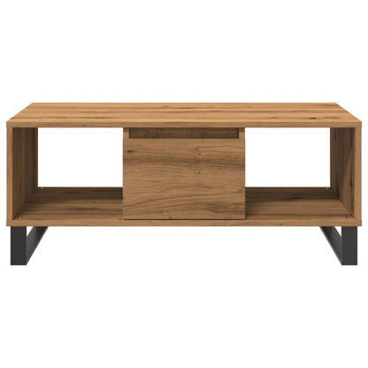 Tavolino da Salotto Rovere Artigianale 90x50x36,5 cm Truciolato
