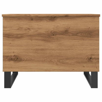 Tavolino Salotto Rovere Artigianale 60x44,5x45 cm in Truciolato