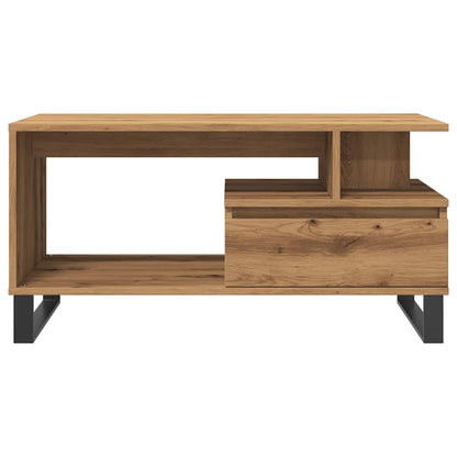 Tavolino Salotto Rovere Artigianale 90x49x45 cm Multistrato