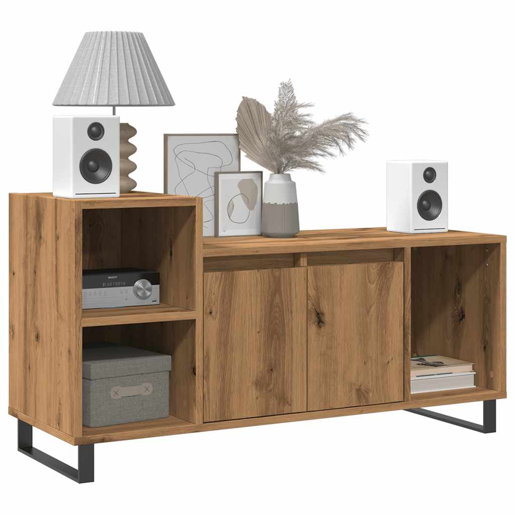 Mobile TV Rovere Artigianale 100x35x55 cm in Legno Multistrato