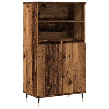 Credenza Legno Antico 60x36x110 cm in Legno Multistrato